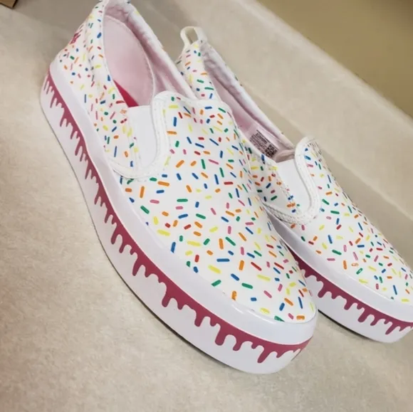 NWT SPERRY Top Sider Sprinkle Baby Jimmie Slipons Boat Wet Park Day Tennis Shoes