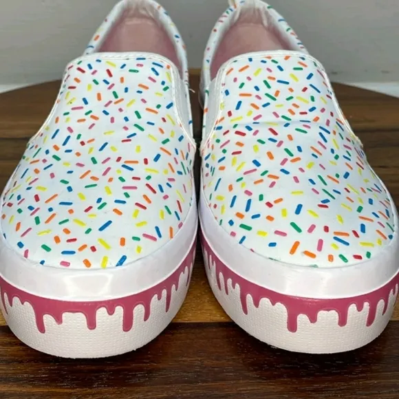 NWT SPERRY Top Sider Sprinkle Baby Jimmie Slipons Boat Wet Park Day Tennis Shoes
