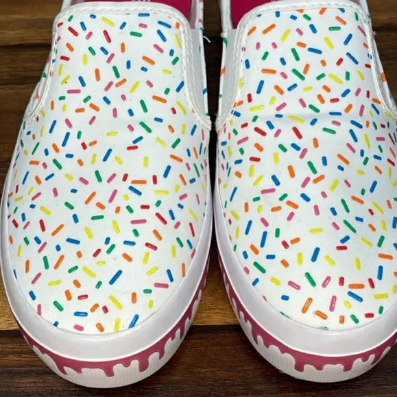 NWT SPERRY Top Sider Sprinkle Baby Jimmie Slipons Boat Wet Park Day Tennis Shoes