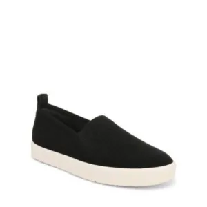 NWT VINCE. Womens Black Ribbed Pull-Tab Blair Platform Sneakers Shoes 9 M