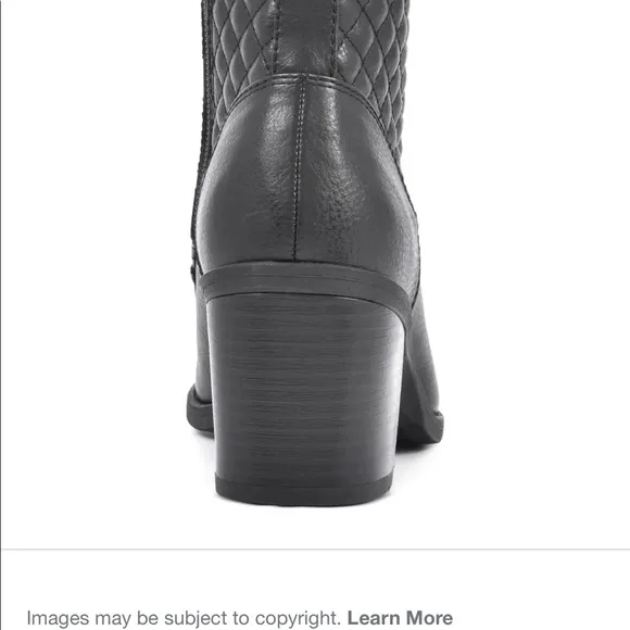 NWT WHITE MOUNTAIN Shoes Dorsett Women's Lace-up Stacked Heel Bootie Black Sz 9