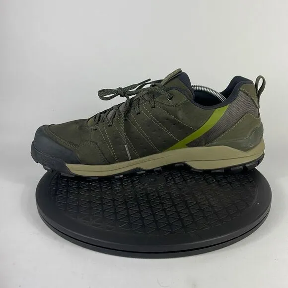Oboz Sypes Low Green Leather Waterproof Hiking Trail Shoes Men's Size 13