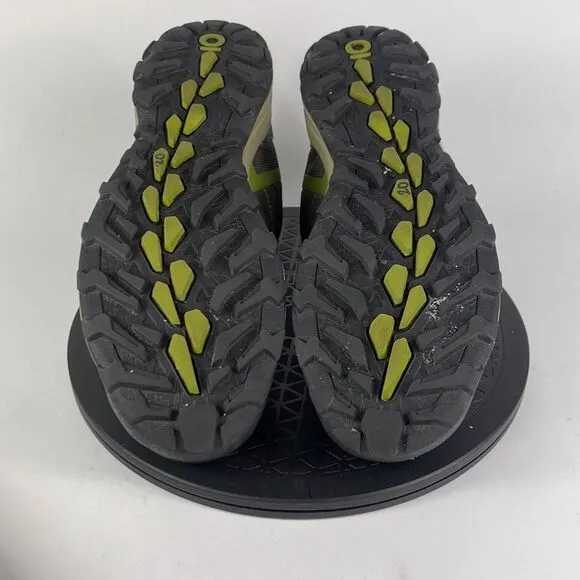Oboz Sypes Low Green Leather Waterproof Hiking Trail Shoes Men's Size 13