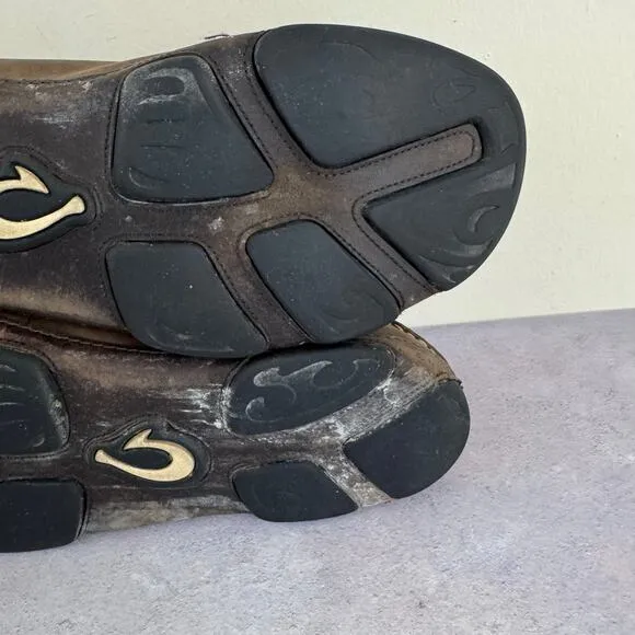 Olukai Shoes Men's Size 10 Moloa Kapa Slip On Drop In Heel Casual Resort READ