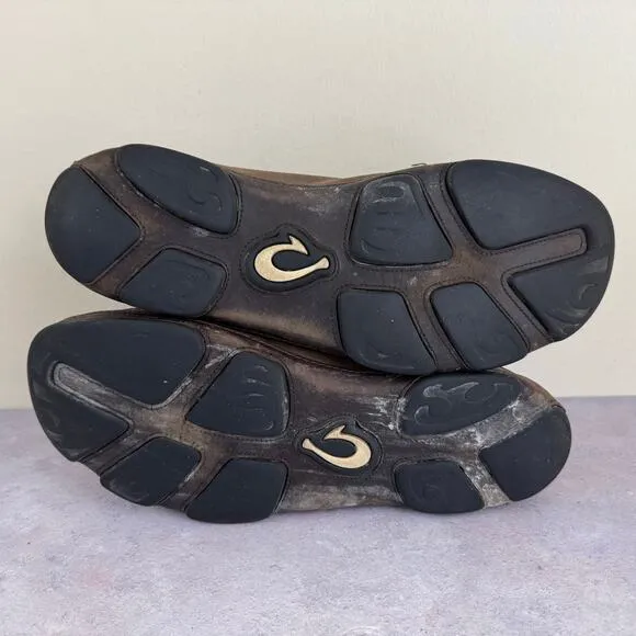 Olukai Shoes Men's Size 10 Moloa Kapa Slip On Drop In Heel Casual Resort READ
