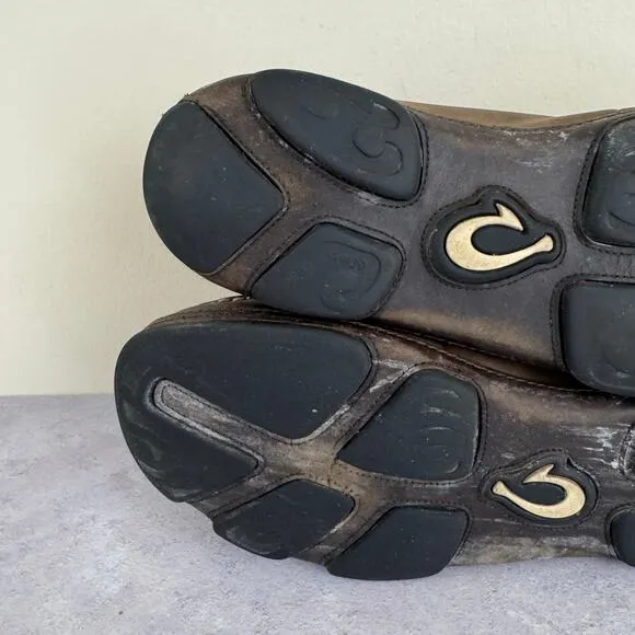 Olukai Shoes Men's Size 10 Moloa Kapa Slip On Drop In Heel Casual Resort READ