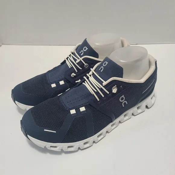 On Cloud 5 Men's Navy Blue Athletic Speed Lace Running Training Shoe Size 8.5