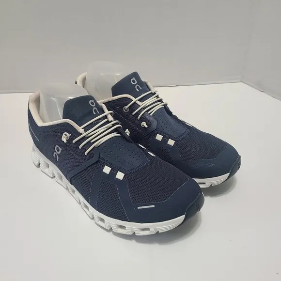 On Cloud 5 Men's Navy Blue Athletic Speed Lace Running Training Shoe Size 8.5