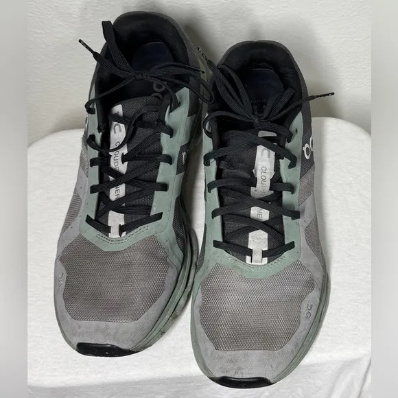 On Cloud Men’s Cloudrunner Alloy Moss Grey Sage Green Athletic Sneakers Size 10