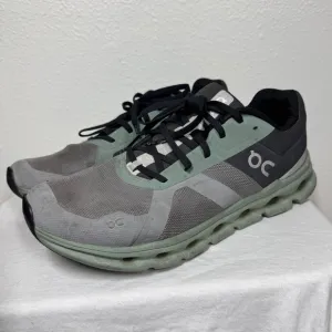 On Cloud Men’s Cloudrunner Alloy Moss Grey Sage Green Athletic Sneakers Size 10