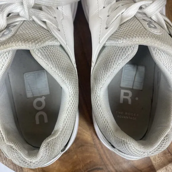 On Cloud The Roger Advantage Womens White Size 9 Athletic Tennis Running Shoes
