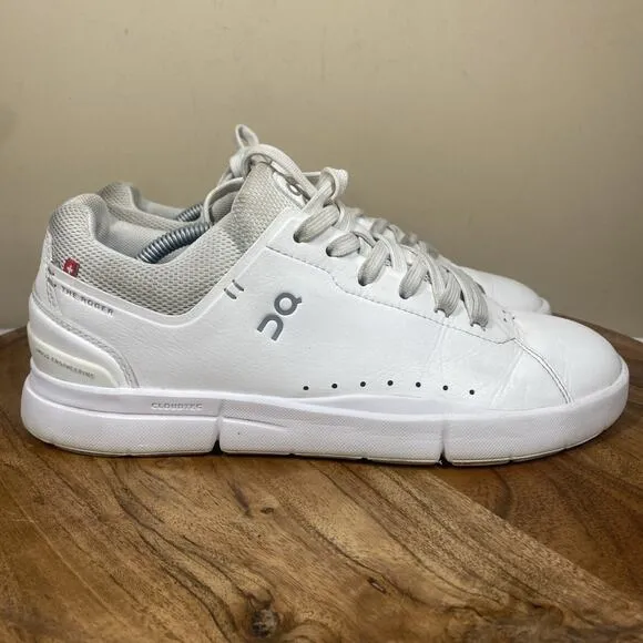 On Cloud The Roger Advantage Womens White Size 9 Athletic Tennis Running Shoes