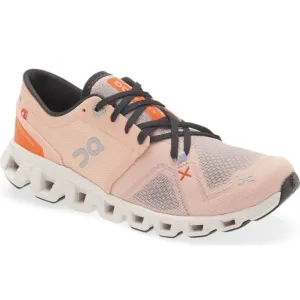 On Cloud X 3 Women Running Training Shoes Rose/Sand New Size 10M