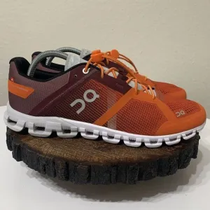 On Cloudflow Running Training Sneakers Mens Shoes Size 10 Flare/Dawn Red Orange
