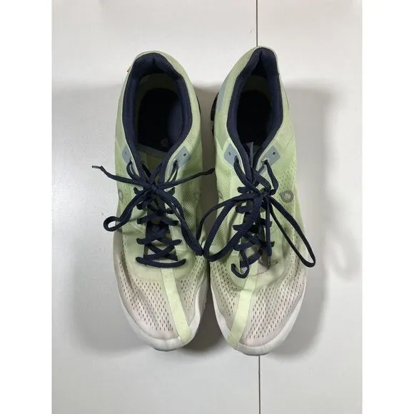 On CloudFlow Sneaker Men Size 12 Green Athletic Running Training‎ Shoes Comfort