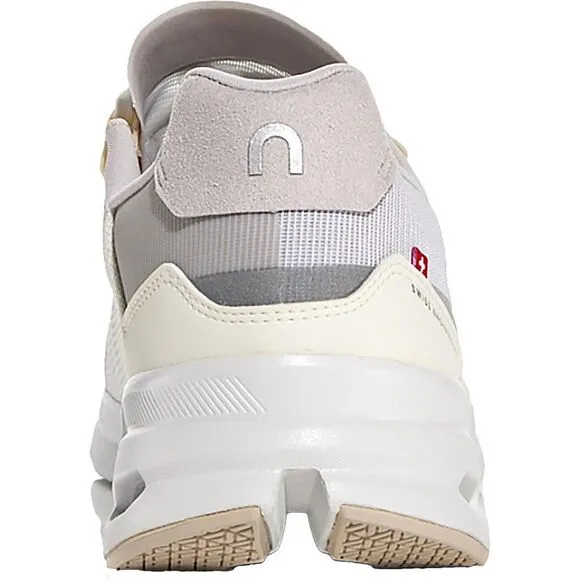 On Mens Cloudrift White Running Athletic and Training Shoes Sneakers