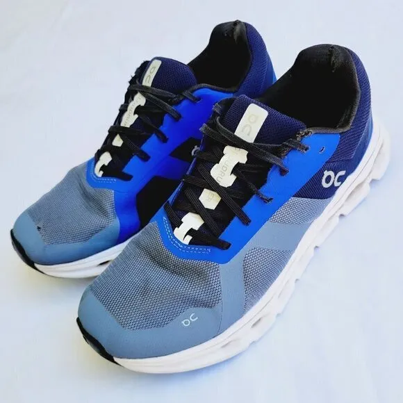 ON Men's Metal/Midnight Cloudrunner Running Athletic Shoes - size 9