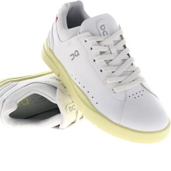 On Running THE ROGER Advantage White Hay Sneaker‎ Shoes Size 8 NEW WITH TAG