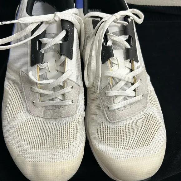 On Running White and Black Sneakers with Minimalist Design Sz 10.5