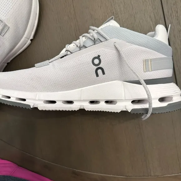 On Running White and Gray Sneakers with Modern Design