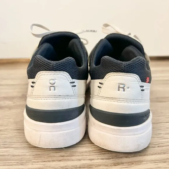 OnCloud OC Women's The Roger Advantage Tennis Sneakers in White/Midnight 6.5