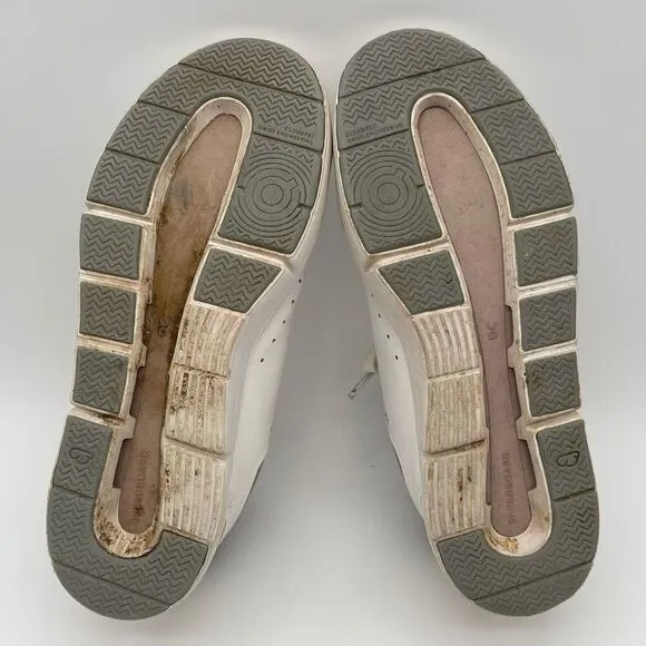 ON CLOUD Shoes Womens Size 7.5 White The Roger Sneaker Swiss Engineering Low Top