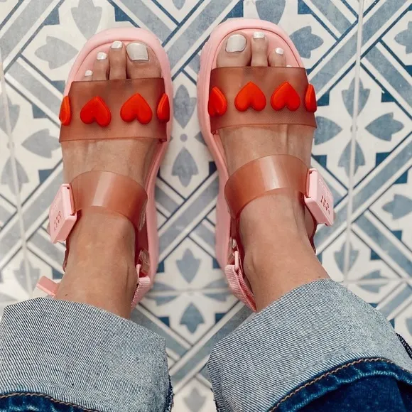 Original Melissa and Lazy Oaf 🌸 shoes Size 8 Pink perfect condition