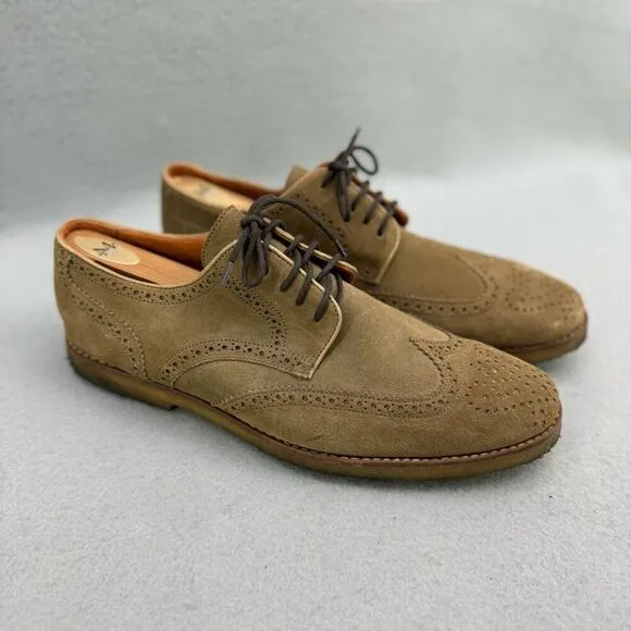 Peter Millar Suede Wingtip Oxford Shoes