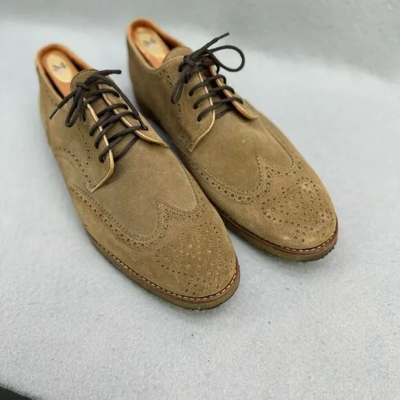Peter Millar Suede Wingtip Oxford Shoes