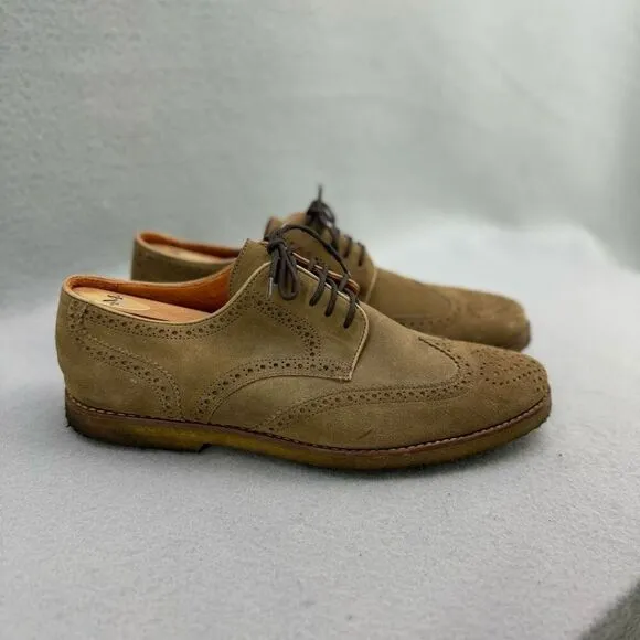 Peter Millar Suede Wingtip Oxford Shoes