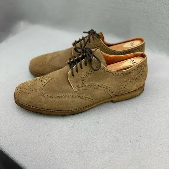 Peter Millar Suede Wingtip Oxford Shoes