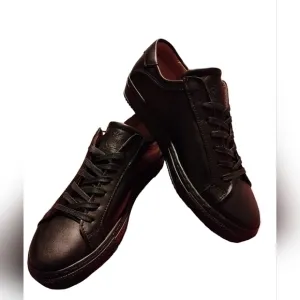 Philippe Anders Men's Black Leather Sneaker/Shoe - NWOB - Never Worn
