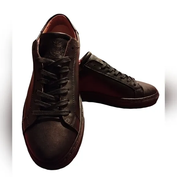 Philippe Anders Men's Black Leather Sneaker/Shoe - NWOB - Never Worn