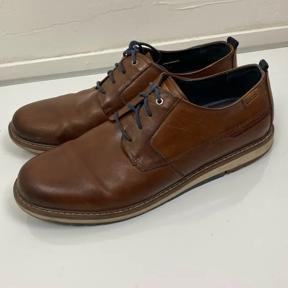 PIKOLINOS Berna Brown Leather Lace up Oxford Sneaker Dress Shoes EU45 US 11.5-12