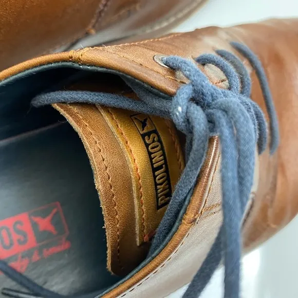 PIKOLINOS Berna Brown Leather Lace up Oxford Sneaker Dress Shoes EU45 US 11.5-12