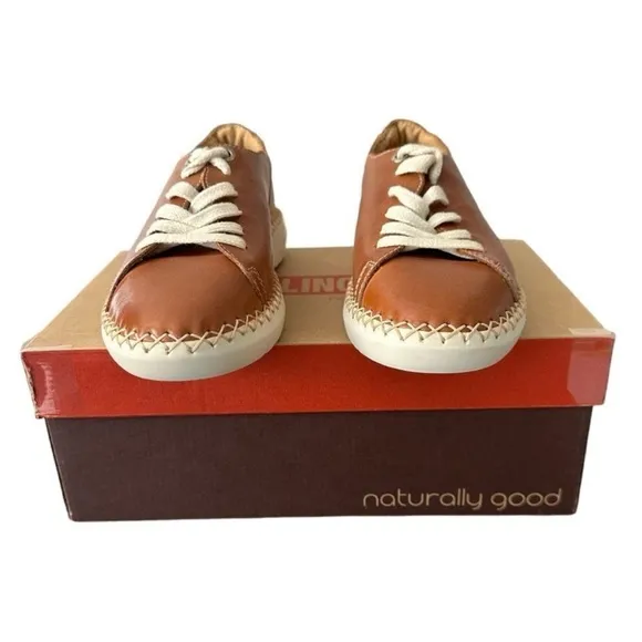 Pikolinos Brown Tan Sneakers with Espadrille Detail