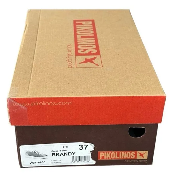 Pikolinos Brown Tan Sneakers with Espadrille Detail