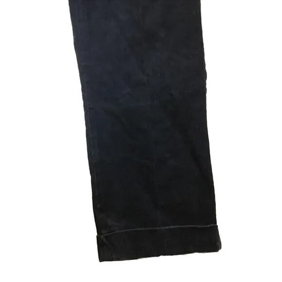 Polo Ralph Lauren Dark Navy Blue Hammond Corduroy Pants Pleated Cuffed Sz 36x30