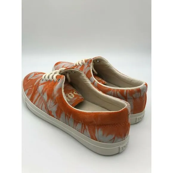 Polo Ralph Lauren Orange Tie Dye Sneakers Harpoon Casual Shoes Men Size 9D🛒