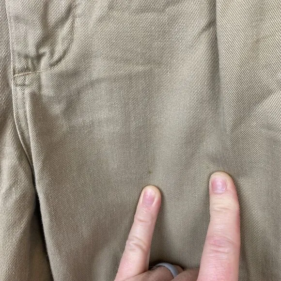 Polo Ralph Lauren pants men's 34x28.5 brown khaki chino USA made VTG Runs Small