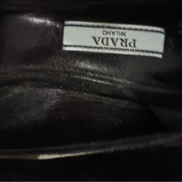 Prada Black Shoes Elegant Buckle Size 41