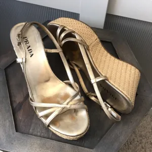 🔥Prada Metallic Espadrilles FREE SHIPPING