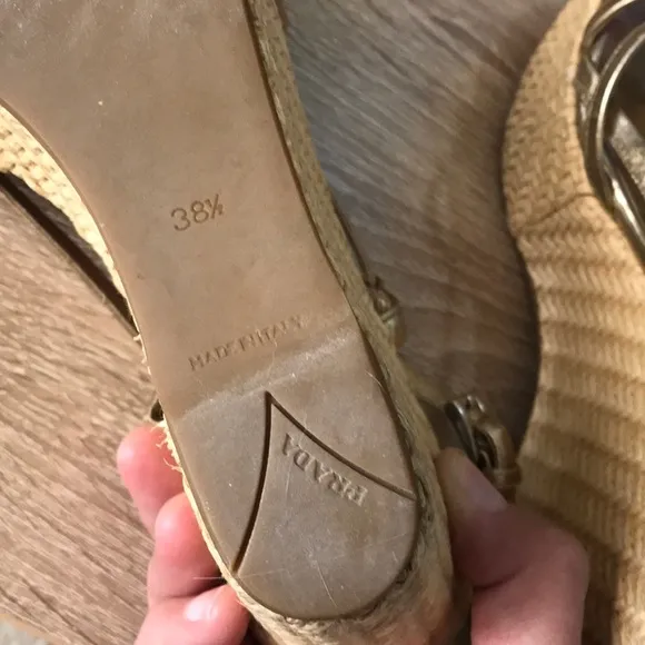 🔥Prada Metallic Espadrilles FREE SHIPPING