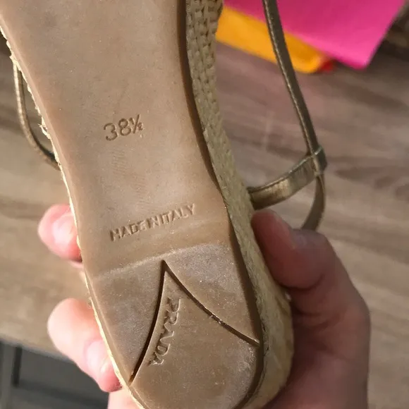 🔥Prada Metallic Espadrilles FREE SHIPPING