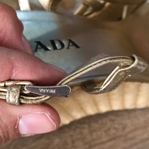 🔥Prada Metallic Espadrilles FREE SHIPPING