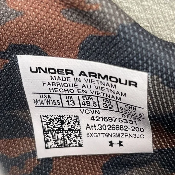 Project Rock Under Armour Vets Day Crossfit Training Shoes Mens 14 New Fast Ship