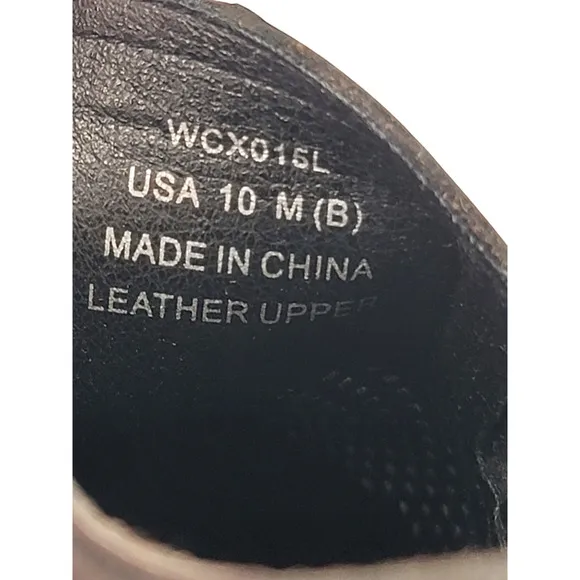 Propet Kate Black Leather Slip-On Shoes Womens 10 Comfort Walking Casual