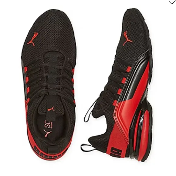 PUMA Axelion Soft foam Mens Athletic Training Gym Shoes Size US 12 Black Red