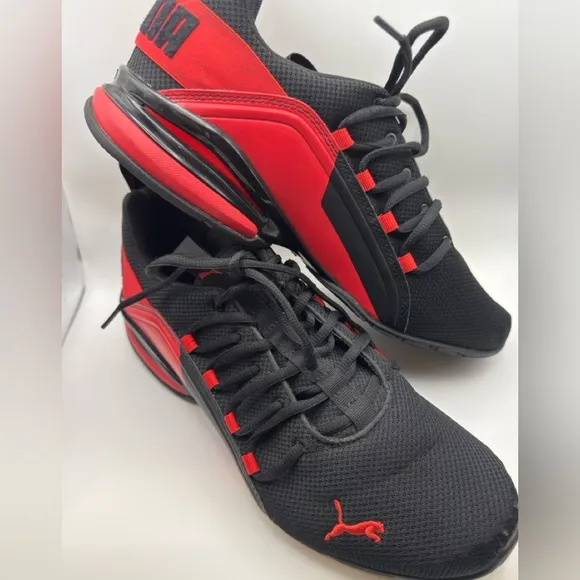 PUMA Axelion Soft foam Mens Athletic Training Gym Shoes Size US 12 Black Red