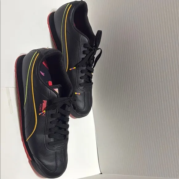 Puma Black and Red Men's Shoes
